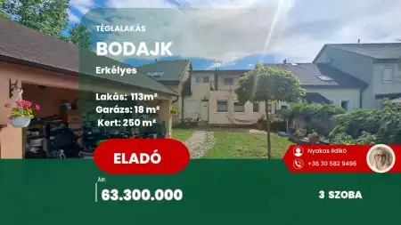 eladó családi ház, Bodajk