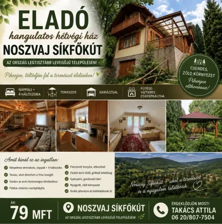 eladó családi ház, Noszvaj