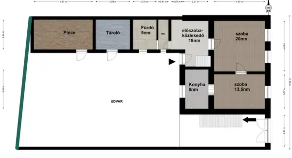 Eladó családi ház, Pécs 2 szoba 34.9 M Ft