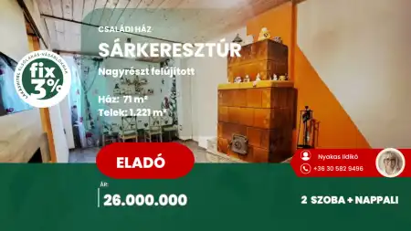 eladó családi ház, Sárkeresztúr