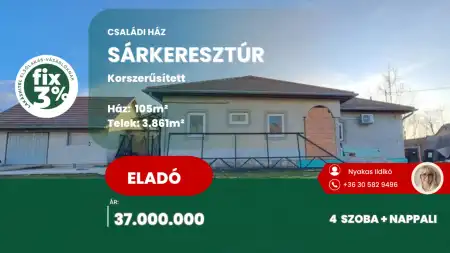 eladó családi ház, Sárkeresztúr