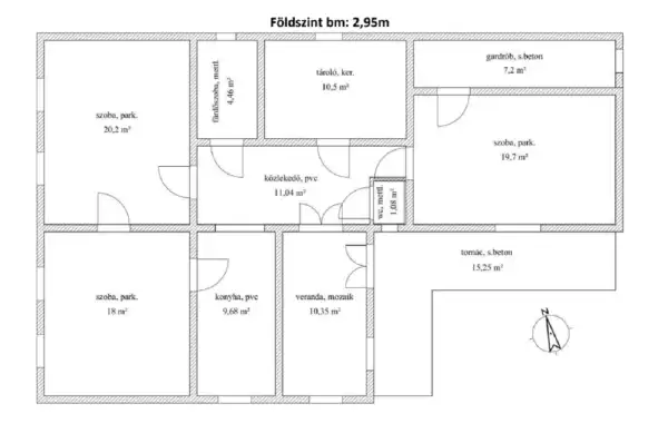 Eladó családi ház, Tiszalúc 3 szoba 101 m² 8.5 M Ft