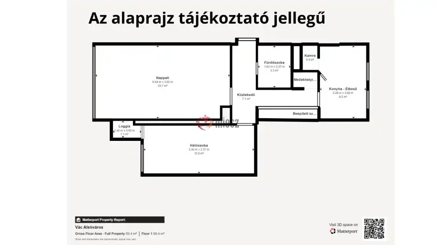 eladó panellakás, Vác