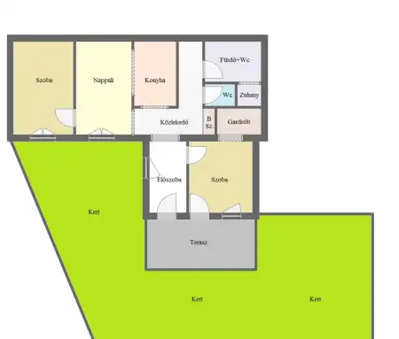 Eladó téglalakás, Budapest, XXII. kerület 3 szoba 58 m² 86.8 M Ft