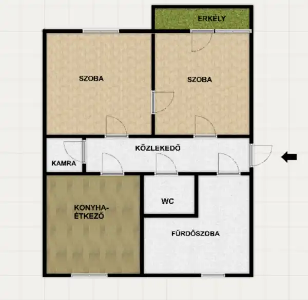 Eladó téglalakás, Székesfehérvár 2 szoba 52 m² 44.9 M Ft