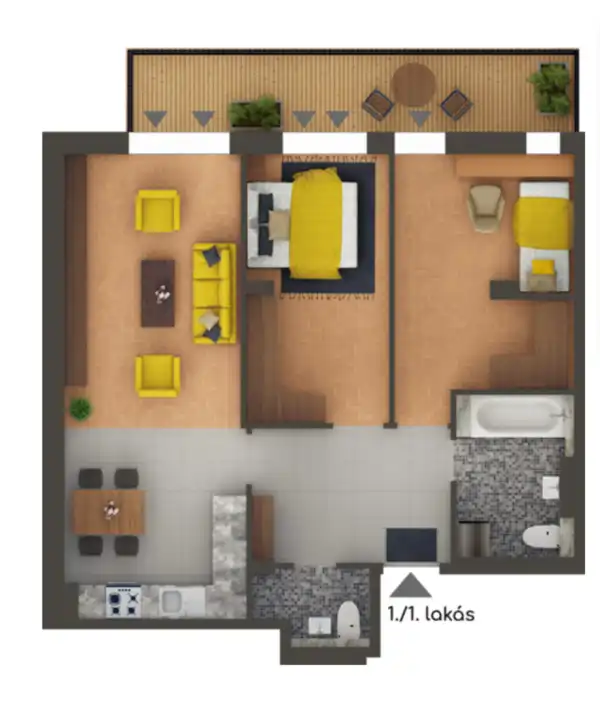 Eladó új építésű téglalakás, Budapest, III. kerület 3 szoba 69 m² 120.216 M Ft
