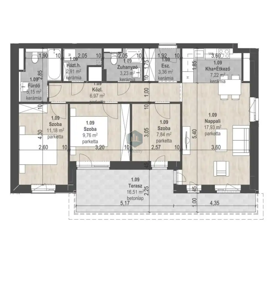 eladó új építésű téglalakás, Budapest, XIII. kerület