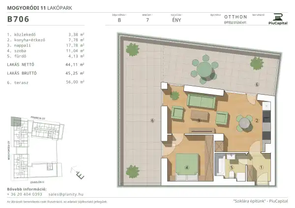 Eladó új építésű téglalakás, Budapest, XIV. kerület 2 szoba 44 m² 99.1 M Ft