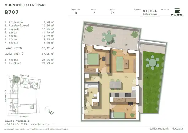 Eladó új építésű téglalakás, Budapest, XIV. kerület 3 szoba 67 m² 124.3 M Ft