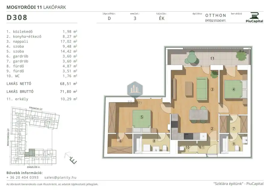 eladó új építésű téglalakás, Budapest, XIV. kerület