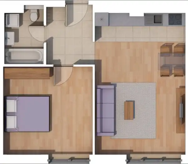 Eladó új építésű téglalakás, Budapest, XIV. kerület 2 szoba 50 m² 80.32 M Ft