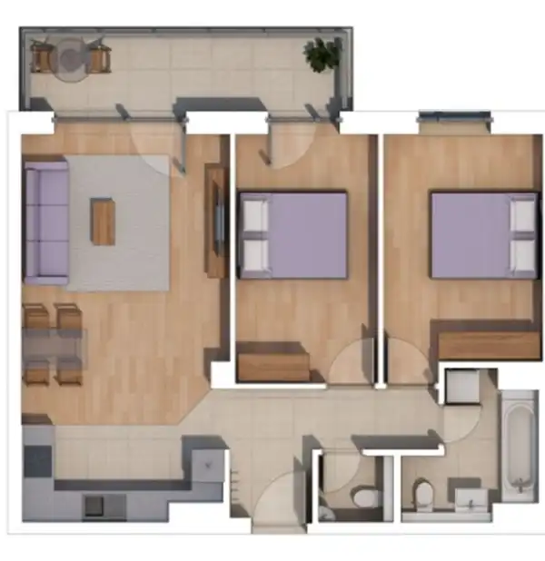 Eladó új építésű téglalakás, Budapest, XIV. kerület 3 szoba 64 m² 106.08 M Ft