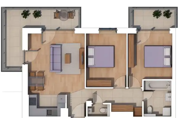 Eladó új építésű téglalakás, Budapest, XIV. kerület 3 szoba 62 m² 107 M Ft