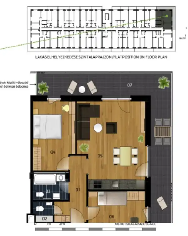 Eladó új építésű téglalakás, Vác 3 szoba 65 m² 65.18 M Ft