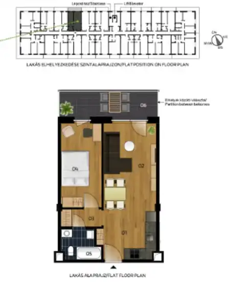 Eladó új építésű téglalakás, Vác 2 szoba 42 m² 60.7 M Ft