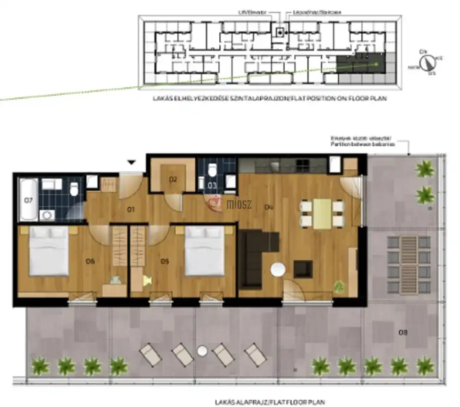 eladó új építésű téglalakás, Vác