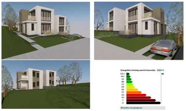 Eladó újépítésű ikerház, Vác 5 szoba 131 m² 131 M Ft