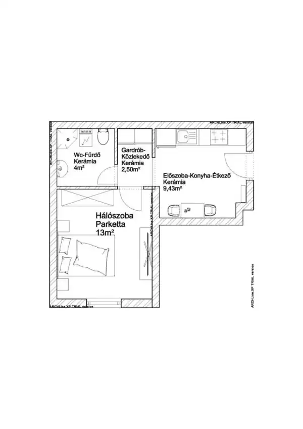 Eladó újépítésű téglalakás, Vác 2 szoba 29 m² 39.15 M Ft